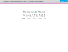 Tablet Screenshot of homepetitehome.co.uk
